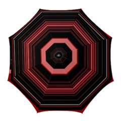 Abstract Of Red Horizontal Lines Golf Umbrellas