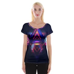 Abstract Desktop Backgrounds Women s Cap Sleeve Top