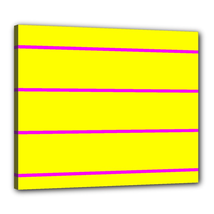 Background Image Horizontal Lines And Stripes Seamless Tileable Magenta Yellow Canvas 24  x 20 