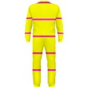 Background Image Horizontal Lines And Stripes Seamless Tileable Magenta Yellow OnePiece Jumpsuit (Men)  View2