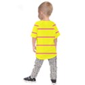 Background Image Horizontal Lines And Stripes Seamless Tileable Magenta Yellow Kids  Raglan Tee View2