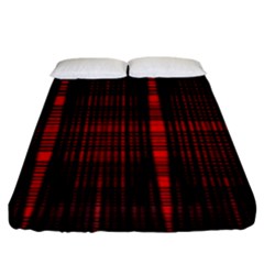 Black And Red Backgrounds Fitted Sheet (king Size)