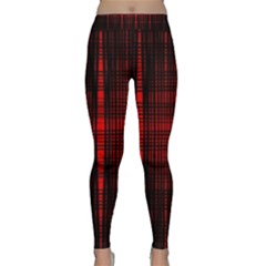 Black And Red Backgrounds Classic Yoga Leggings