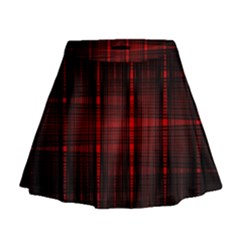 Black And Red Backgrounds Mini Flare Skirt