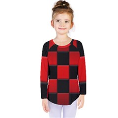 Black And Red Backgrounds Kids  Long Sleeve Tee