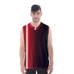 Black And Red Men s Basketball Tank Top