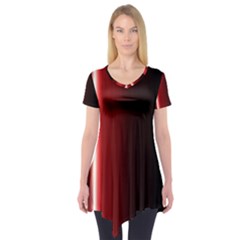 Black And Red Short Sleeve Tunic 