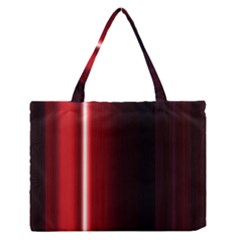 Black And Red Medium Zipper Tote Bag