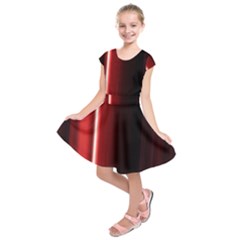 Black And Red Kids  Short Sleeve Dress