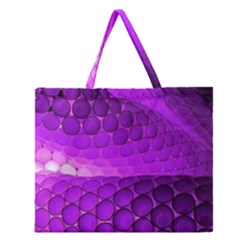 Circular Color Zipper Large Tote Bag