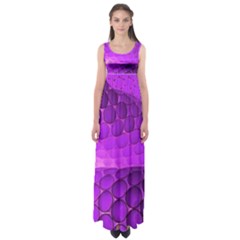 Circular Color Empire Waist Maxi Dress