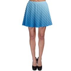 Blue Dot Pattern Skater Skirt