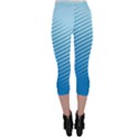 Blue Dot Pattern Capri Leggings  View2