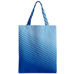 Blue Dot Pattern Zipper Classic Tote Bag