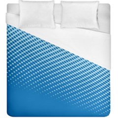 Blue Dot Pattern Duvet Cover (king Size)