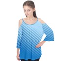 Blue Dot Pattern Flutter Tees View1