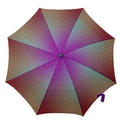 Blue And Pink Colors On A Pattern Hook Handle Umbrellas (large)