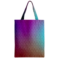 Blue And Pink Colors On A Pattern Zipper Classic Tote Bag