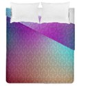 Blue And Pink Colors On A Pattern Duvet Cover Double Side (Queen Size) View2