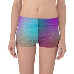 Blue And Pink Colors On A Pattern Reversible Bikini Bottoms