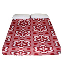 Floral Abstract Pattern Fitted Sheet (king Size)