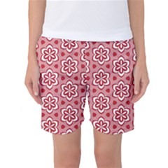 Floral Abstract Pattern Women s Basketball Shorts