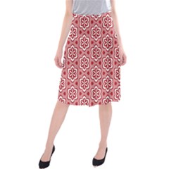 Floral Abstract Pattern Midi Beach Skirt by Amaryn4rt