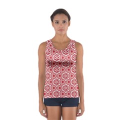 Floral Abstract Pattern Women s Sport Tank Top 