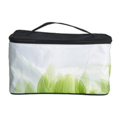 Green Leaves Pattern Cosmetic Storage Case