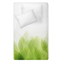 Green Leaves Pattern Duvet Cover Double Side (single Size)