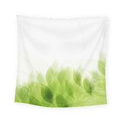 Green Leaves Pattern Square Tapestry (Small)