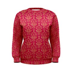 Damask Background Gold Women s Sweatshirt