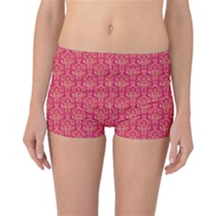 Damask Background Gold Boyleg Bikini Bottoms