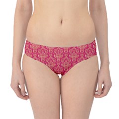 Damask Background Gold Hipster Bikini Bottoms