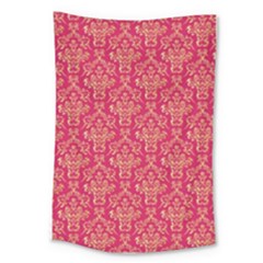 Damask Background Gold Large Tapestry