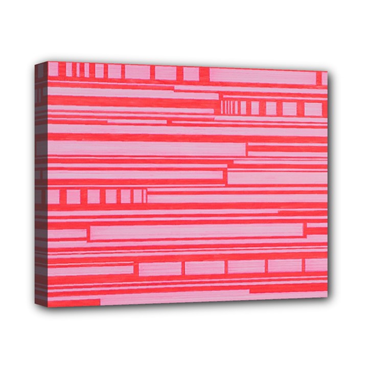 Index Red Pink Canvas 10  x 8 