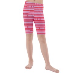 Index Red Pink Kids  Mid Length Swim Shorts