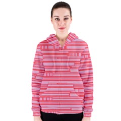 Index Red Pink Women s Zipper Hoodie