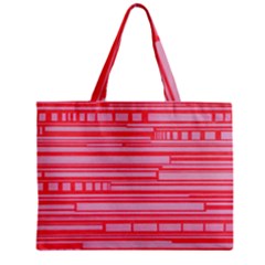 Index Red Pink Zipper Mini Tote Bag