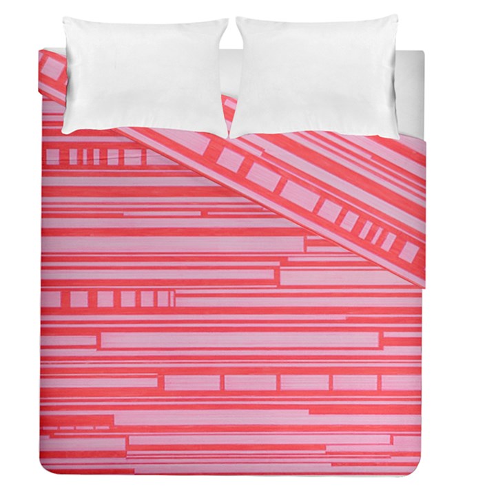 Index Red Pink Duvet Cover Double Side (Queen Size)