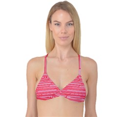 Index Red Pink Reversible Tri Bikini Top