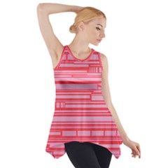 Index Red Pink Side Drop Tank Tunic