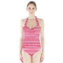 Index Red Pink Halter Swimsuit View1