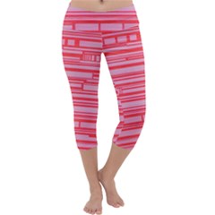 Index Red Pink Capri Yoga Leggings