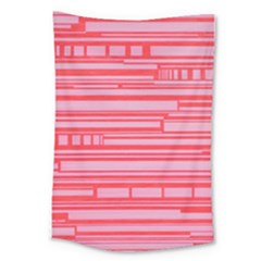 Index Red Pink Large Tapestry by Amaryn4rt