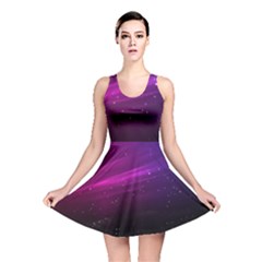 Purple Wallpaper Reversible Skater Dress