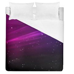 Purple Wallpaper Duvet Cover (queen Size)