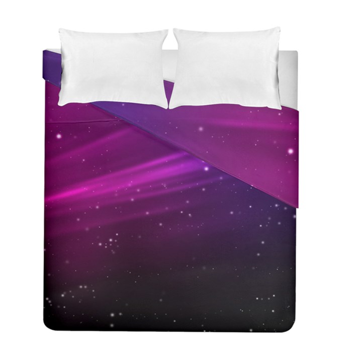 Purple Wallpaper Duvet Cover Double Side (Full/ Double Size)