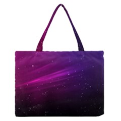 Purple Wallpaper Medium Zipper Tote Bag