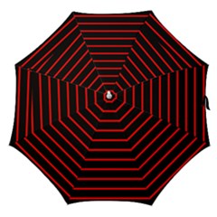 Red And Black Horizontal Lines And Stripes Seamless Tileable Straight Umbrellas